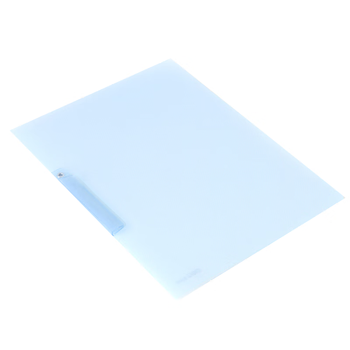 得力（deli）5546半透明蓝色报告夹A4旋转式报告夹资料夹A4透明文件夹 10个/包 ZY 