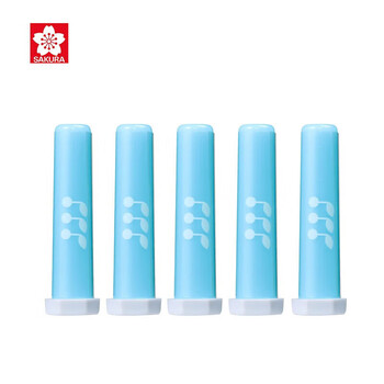 樱花(SAKURA)铅笔保护套笔帽铅笔延长器 5个装（蓝色） 日本进口小学生文具系列