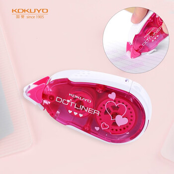 国誉(KOKUYO)可替换式点点胶点状双面胶主体8.4mmx16m粉色1个 TA-DM405-08