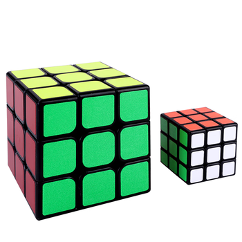 得力(deli)55mm+30mm3阶魔方套装三阶竞速比赛专用魔方男女孩益智趣味DIY玩具六一儿童节礼物男女孩