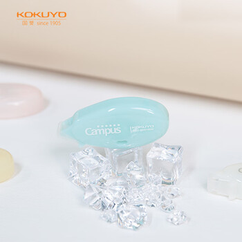 国誉(KOKUYO)点点胶Campus水滴·点状胶黏贴双面胶手工胶带（一次性） 蓝1个 WSG-D940-068B