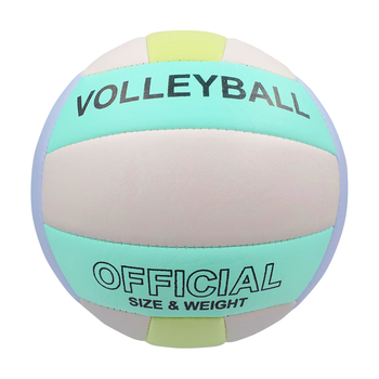 凯威（CAMEWIN）排球5号中考学生机缝PVC沙滩加厚马卡龙色硬排比赛训练五号软排球