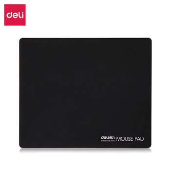 得力（deli）得力(deli) 鼠标垫 耐磨办公游戏鼠标垫 办公用品 220*270mm 黑色 3691