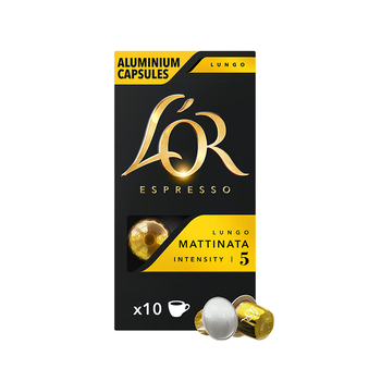 L'OR咖啡胶囊玛蒂纳塔5.2g*10粒 进口 阿拉比卡豆nespresso咖啡机适配