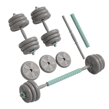 HEAD海德哑铃男女士通用杠铃套装包胶可调节拆卸组合套装10kg