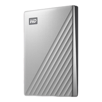西部数据（Western Digital）移动硬盘 My Passport Ultra系列 2.5英寸机械硬盘 加密存储type-c接口 手机笔记本电脑外接 4TB银