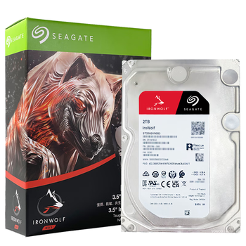希捷(SEAGATE)NAS硬盘4TB 256MB 5400转 CMR垂直 网络存储 SATA 酷狼机械硬盘 数据恢复服务 3.5英寸