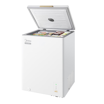 美的（Midea）天成冰柜 146升家用小型冷柜减霜80%超低温零下-40度电子温控速冻转冷藏冷冻卧式冰箱BD/BC-146EMR