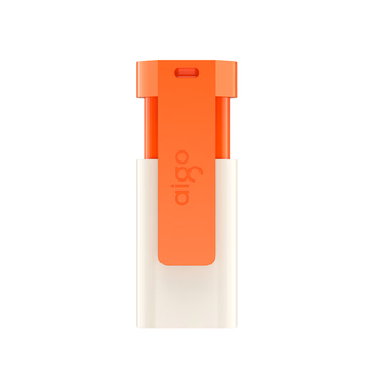 爱国者（aigo）512GB USB3.2 U盘 U332 背夹式 伸缩优盘 年轻双色好搭配 活力橙