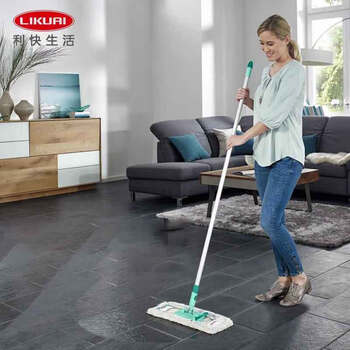 利快 德国进口平板拖把42cm1布拖把桶拖地神器带桶一套家用一拖净 利快 德国进口平板拖把42cm1布拖把桶拖地神器带桶一套家用一拖净