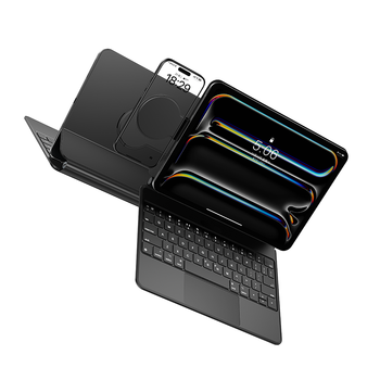 倍思【特价秒杀·双屏办公双蓝牙】iPad妙控键盘苹果平板键盘保护套一体 适用2025/24年iPad Pro-13寸 