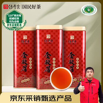 传奇会红茶 武夷山金骏眉 蜜香型特级500g 罐装茶叶自己喝送礼礼品