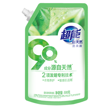 超能洗衣液持久留香柔顺护衣深层去污去渍 自天然洗衣液500g*1袋
