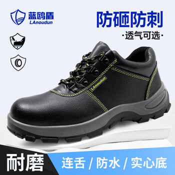 蓝鸥盾劳保鞋男防水钢包头防砸防刺穿安全工作耐磨工地功能鞋DL8184 42