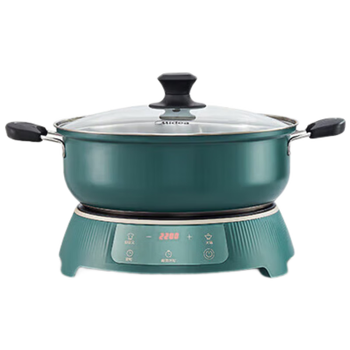 美的（Midea）电磁炉火锅MC-E22HG50-Y01 6L大容量火锅专用锅2200W大功率3分钟速沸 分体式电煮锅