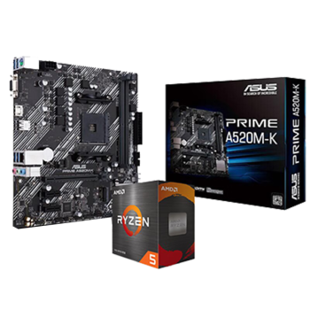 AMD锐龙R5 5500GT 搭华硕PRIME A520M-K 板U套装 CPU主板套装