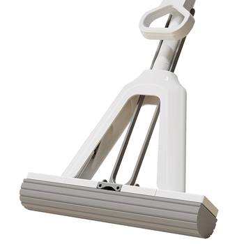 五月花海绵拖把38cm共2棉头对折式胶棉拖把免手洗家用懒人海棉拖布