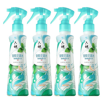六神花露水【驱蚊品牌TOP1】喷雾驱蚊花露水（手枪泵）188ml×4瓶