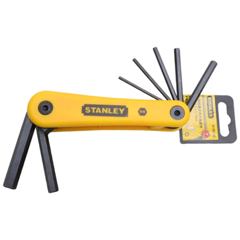史丹利（STANLEY）家用折叠内六角扳手便携式内六方扳手7件套装2.5-10mm/69-262-23C