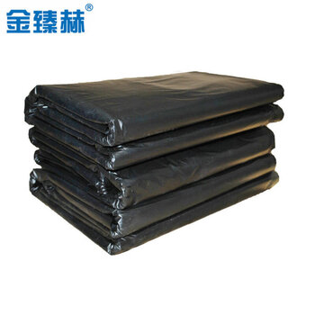 金臻赫酒店物业小区环卫一次性工业塑料袋 平口黑色100*120*70g*50只