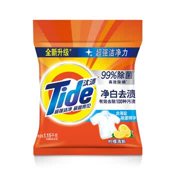汰渍 洗衣粉【净白去渍柠檬清新1.15kg】汰渍洗衣粉 全新升级