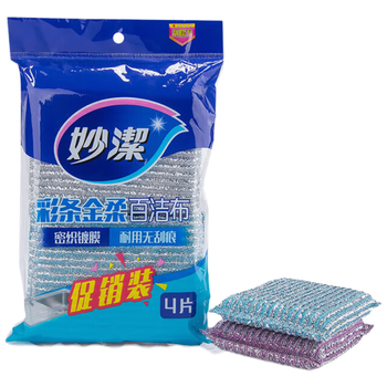 妙洁金柔百洁布 耐用无刮痕 不伤手 弹性好 4片/包 5包装