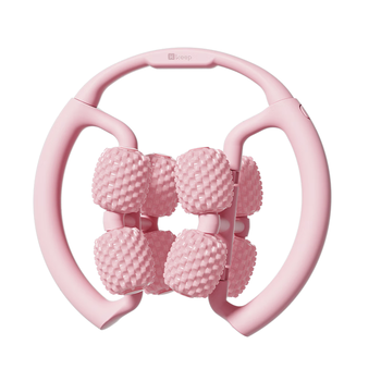 Keep8轮可拆环形按摩器夹大腿小腿滚轮瘦腿神器肌肉放松泡沫轴 樱花粉