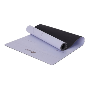 Keep天然橡胶专业防滑女男家用健身地垫辅助体位线瑜伽垫 藕荷紫