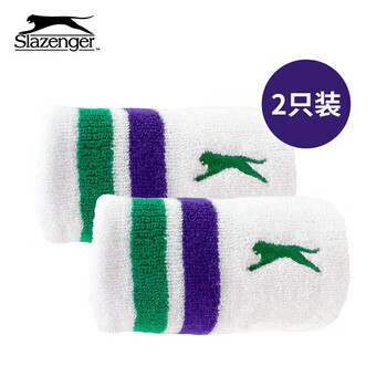 史莱辛格（Slazenger）护腕男女运动健身吸汗手腕篮球羽毛球网球擦汗2只装STA2400272
