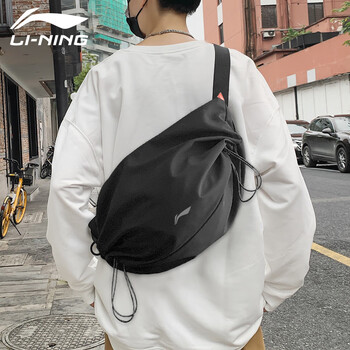 李宁（LI-NING）骑行补给包腰包斜挎包 运动骑行手机腰包大容量女户外单肩胸包