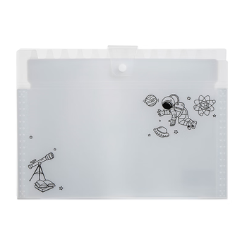 齐心（COMIX）13格A4透明文件夹试卷收纳袋资料夹资料册 按扣风琴包便携大容量多层收纳学生试卷册 EA7013