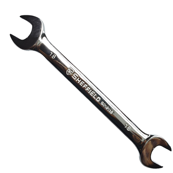 钢盾 SHEFFIELD S018122  公制精抛光双开口扳手22×24mm