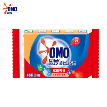 奥妙99超效洗衣皂DT去渍不伤手温和护衣透明皂肥200g*10块装