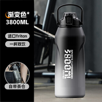 恩尔美（nRMEi）运动水杯超大容量男士tritan夏季耐高温防摔泡茶吨桶吨杯运动水壶