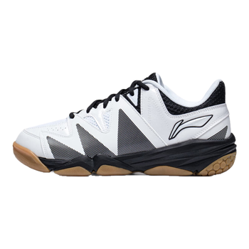 李宁羽毛球鞋情侣款无痕羽毛球训练鞋AYTT025 标准白/黑色-1 39