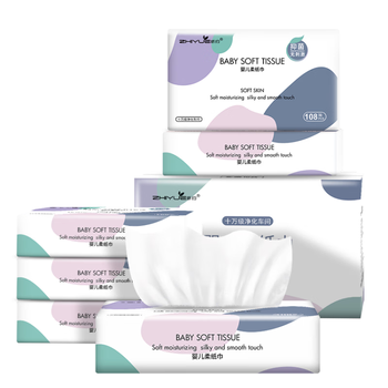 纸约云柔巾乳霜纸3层108抽*6包抽纸保湿纸家用餐巾纸面巾纸整箱