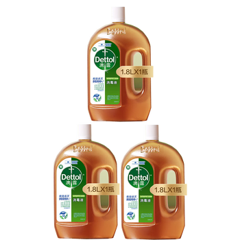 滴露消毒液【热销TOP】消毒液1.8L强效除菌家庭健康×3瓶