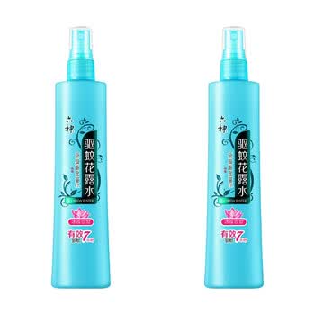 六神花露水【流行款 夏季必备】喷雾驱蚊花露水（冰莲香型）80ml×2瓶