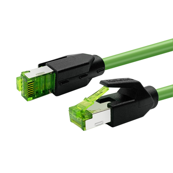 hellolink工业网线万兆超六类网线CAT6A双屏蔽EtherCAT千兆伺服网线RJ45-0.2米跳线Profinet高柔6类网线
