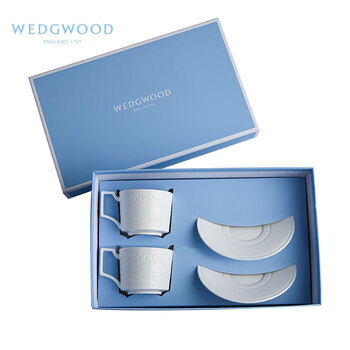 Wedgwood威基伍德意大利浮雕2杯2碟组盒套装