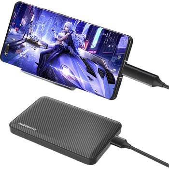 闪昇320GB移动硬盘USB3.0高速硬盘2.5英寸P1外接电脑外置硬盘便携存储数据照片商务办公手机电脑两用