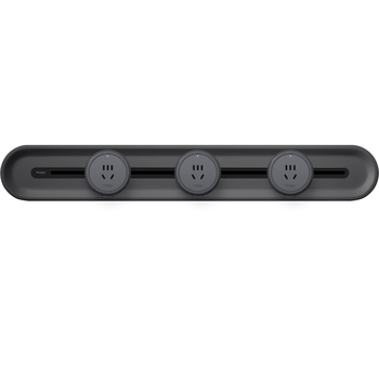 施耐德电气明装轨道插座可移动壁挂式插座免开槽50厘米+3个五孔分控墨韵黑