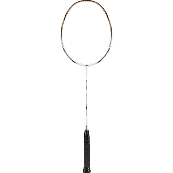 李宁（LI-NING）羽毛球拍雷霆小钢炮全碳素进攻型超轻高磅单拍白色4U 已穿线