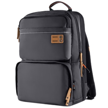 爱可乐（Echolac）双肩电脑包大容量可扩展17英寸书包旅行背包送男友CKP658黑色