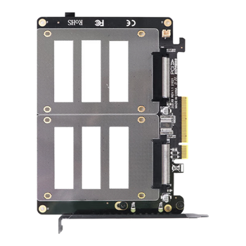 佳翼（JEYI）PCIe转U.2 双盘位扩展卡 64Gbps高速 全高挡板 X16兼容PCIe 4.0/3.0/2.0 SSD固态硬盘转接卡