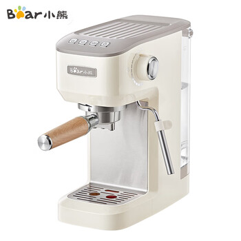 小熊（Bear）咖啡机 半自动咖啡机 家用小型意式浓缩15Bar泵压式 手动打奶泡 KFJ-N12V1	