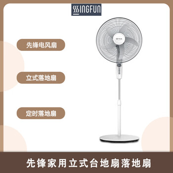 先锋电风扇落地扇家用立式大风量电扇客厅宿舍风扇 FS45-21A