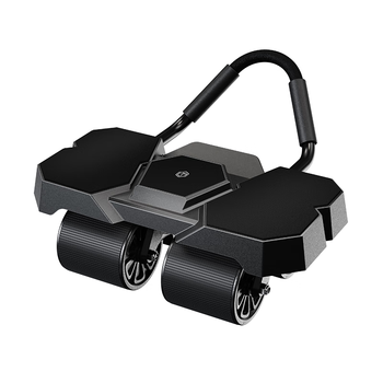 京东京造 黑武士四轮健腹轮 自动回弹腹肌轮 平板撑健身器材 男女卷腹滚轮