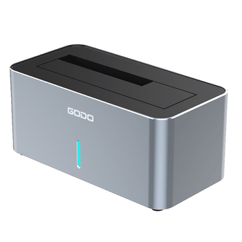 GODO外接SAS/SATA硬盘底座2.5寸/3.5英寸机械硬盘盒子usb3.0外置固态扩容服务器适用笔记本台式电脑