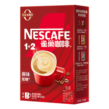 雀巢（Nestle）【樊振东同款】咖啡粉1+2原味速溶三合一尝鲜装冲调饮品7条105g